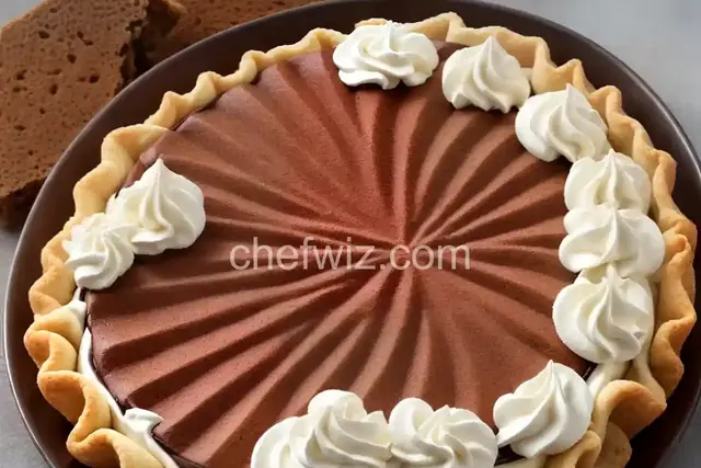 Vanilla Cream and Chocolate Wafer Pie