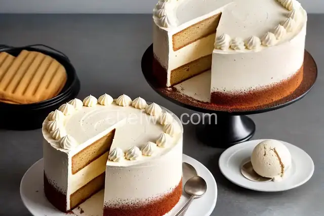 Vanilla Malted Ice Cream Cake