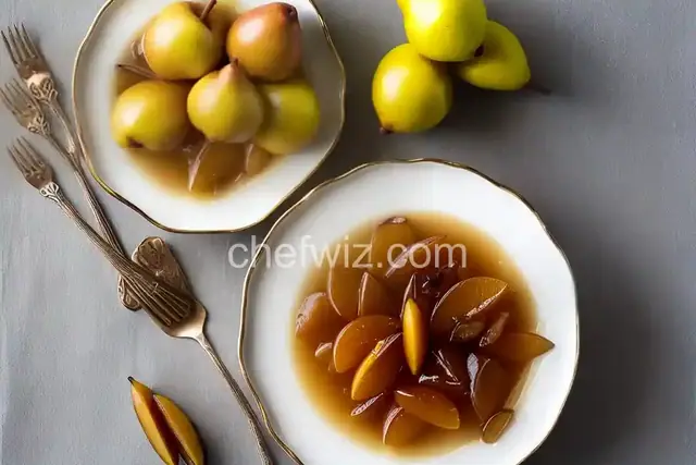 Vanilla Poached Pears