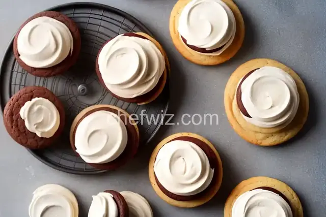 Vanilla Whoopie Pies with Chocolate Buttercream
