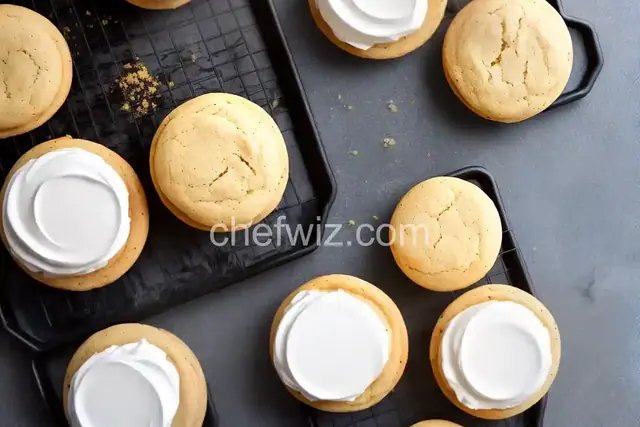 Vanilla Whoopie Pies with Marshmallow Filling