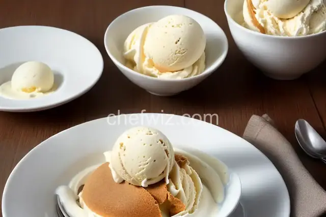 Vanilla ice cream with lactaid