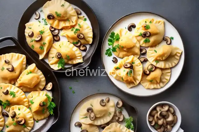 Vareniki (Pierogi) with Potatoes and Mushrooms