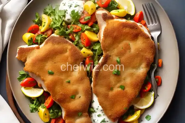 Veal Chop Holstein Schnitzel
