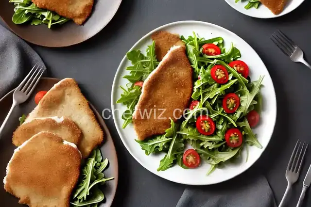 Veal Milanese with Arugula Salad Recipe