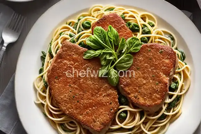 Veal Piccata with Angel Hair and Parmigiana-Reggiano