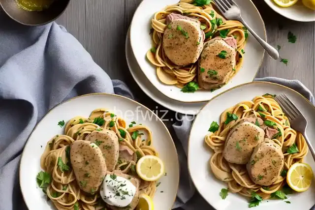 Veal Scaloppini with Lemon Cream Sauce