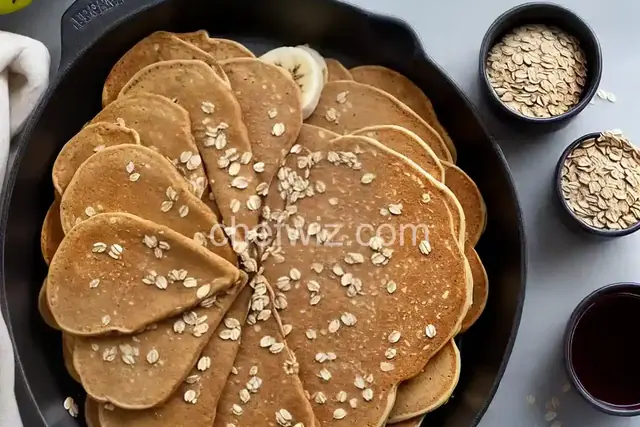 Vegan Banana-Oat Pancakes
