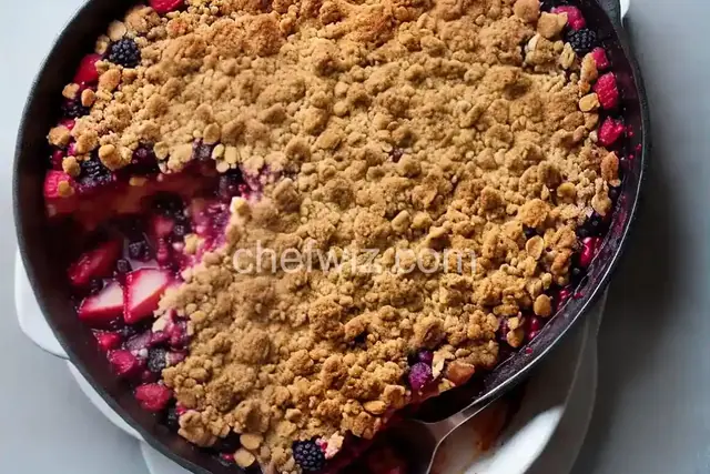 Vegan Berry and Apple Crumble