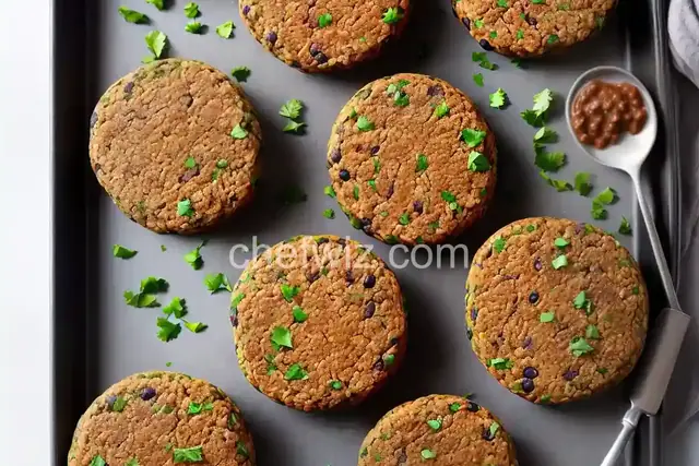 Vegan Black Bean Burgers with Oats
