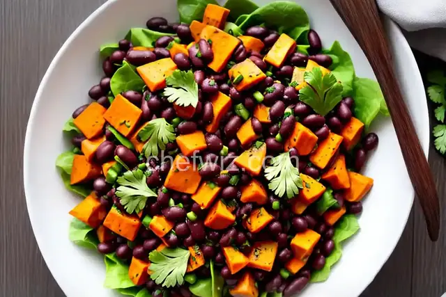 Vegan Black Bean and Sweet Potato Salad