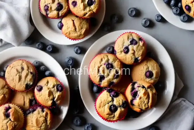 Vegan Blueberry Muffins with Applesauce