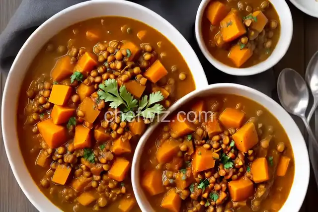 Vegan Butternut Squash and Lentil Stew in the Slow Cooker