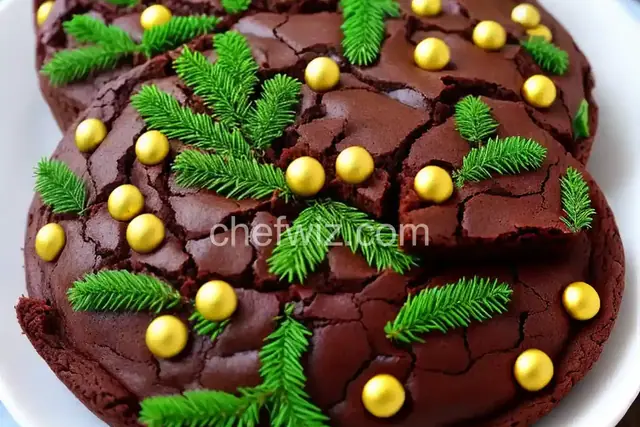 Vegan Christmas Tree Brownies