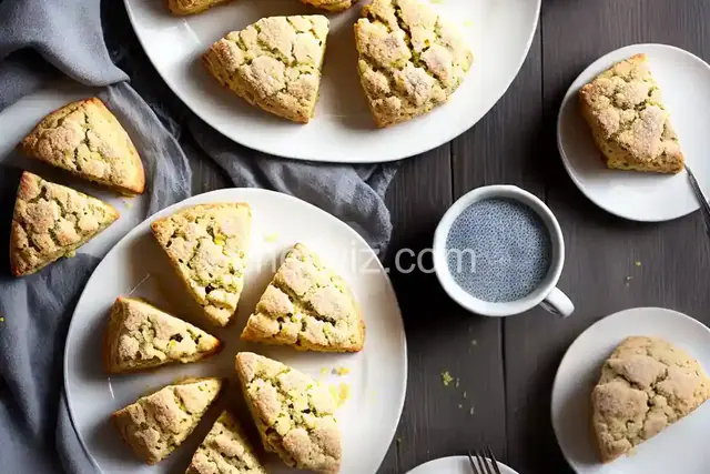 Vegan Lemon Scones with Chia