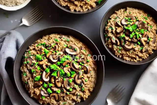 Vegan Mushroom Risotto