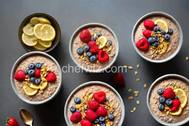 Vegan Overnight Oats with Chia Seeds and Fruit