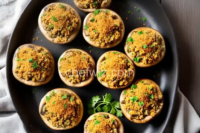 Vegan Stuffed Mushrooms