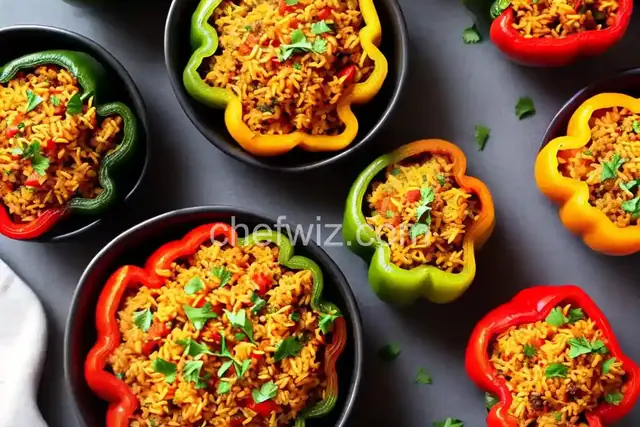 Vegan Stuffed Peppers with Rice