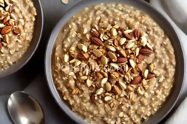 Vegan Vanilla Nut Oatmeal