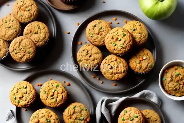 Vegan Zucchini Carrot Muffins with Applesauce
