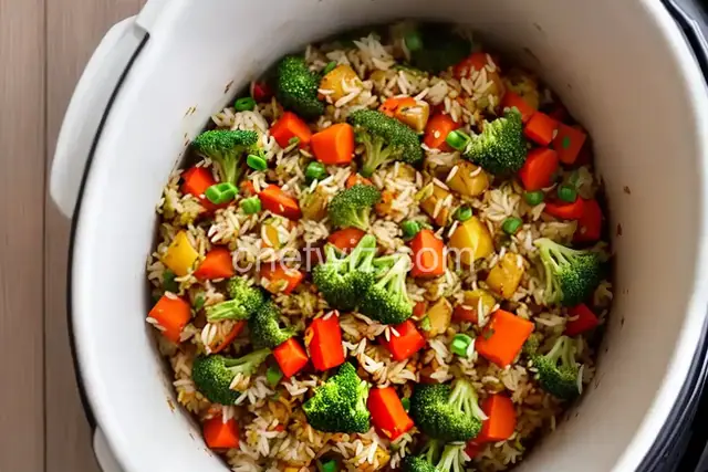 Vegetable Rice Pilaf in the Rice Cooker