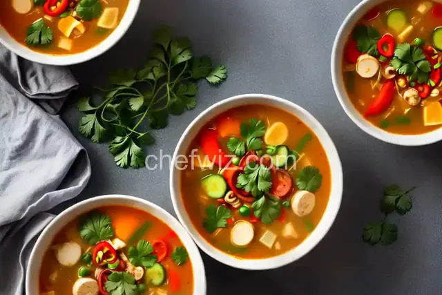 Vegetable Tom Yum Soup