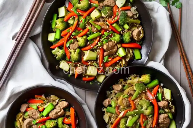 Vegetables and Cabbage Stir-Fry with Oyster Sauce