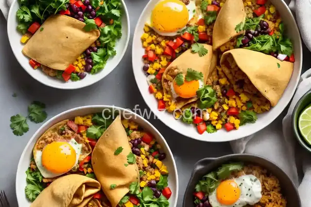 Vegetarian Breakfast Burritos