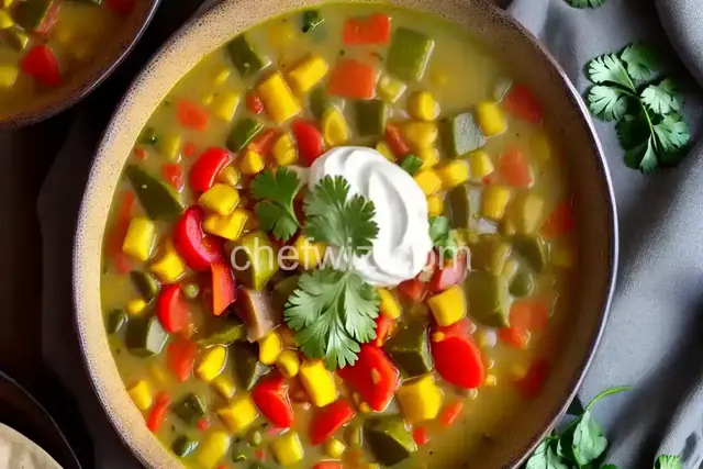 Vegetarian Green Chile Chowder