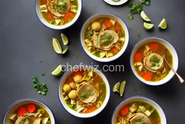 Vegetarian Matzo Ball Soup With Caramelized Cabbage