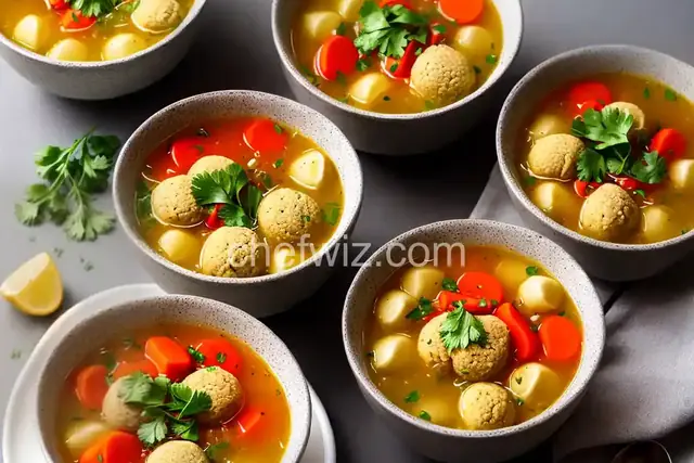 Vegetarian Matzo Ball Soup