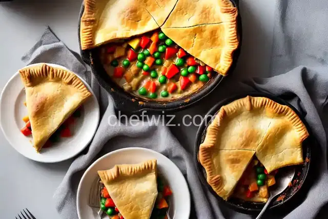 Vegetarian Pot Pie with Puff Pastry Crust