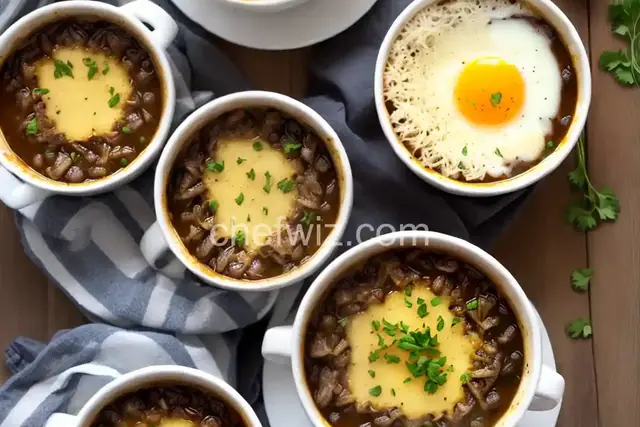 Vegetarian Stout French Onion Soup