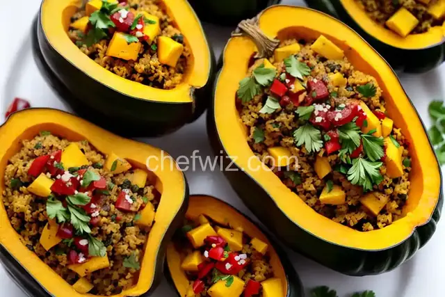 Vegetarian Stuffed Acorn Squash