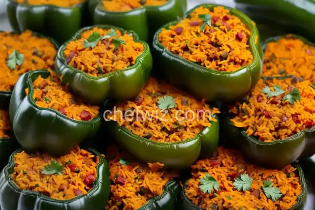 Vegetarian Stuffed Green Peppers