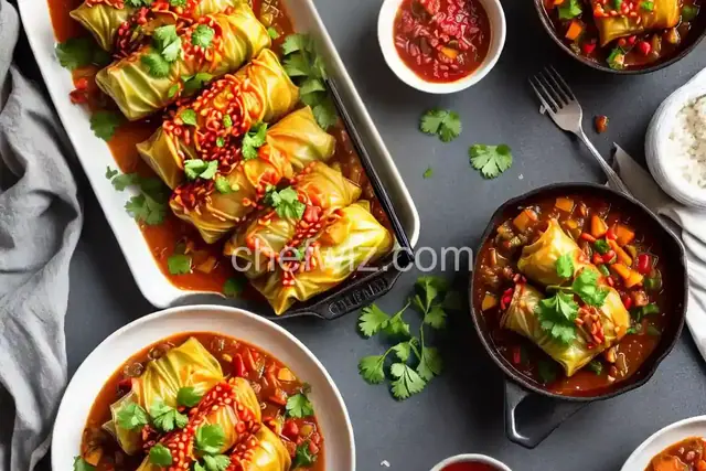Vegetarian Sweet and Sour Cabbage Rolls