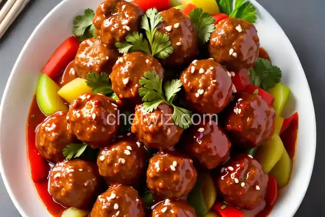 Vegetarian Sweet and Sour Meatballs