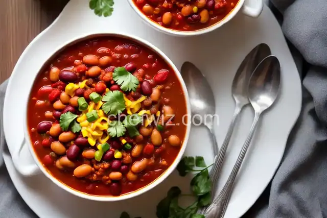 Vegetarian Three-Bean Chili