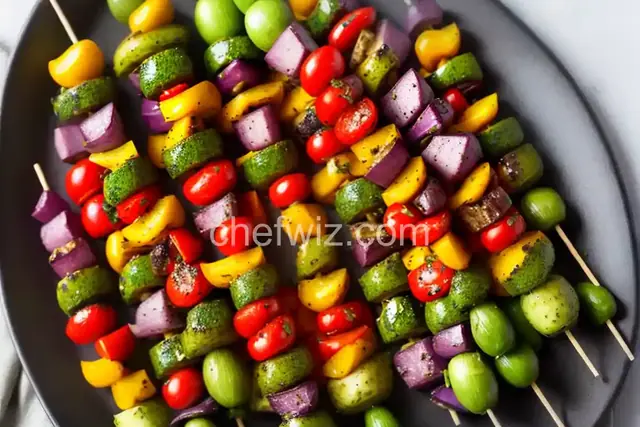 Veggie Kabobs with Herb and Garlic Marinade