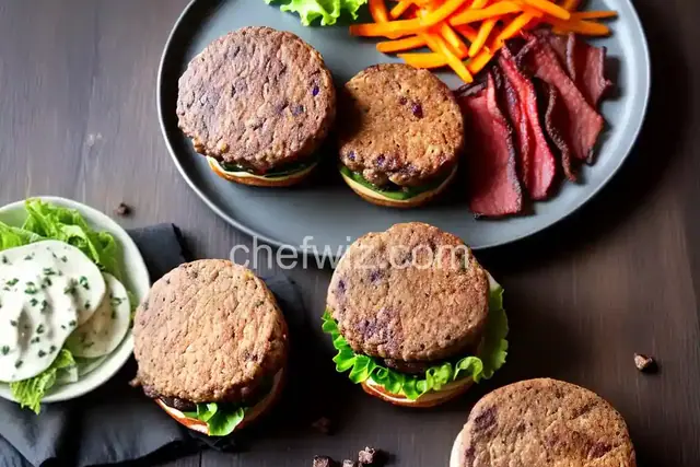Venison Bacon Burgers
