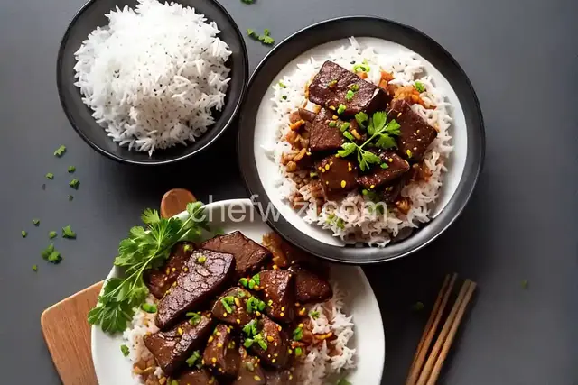 Venison Tips and Rice