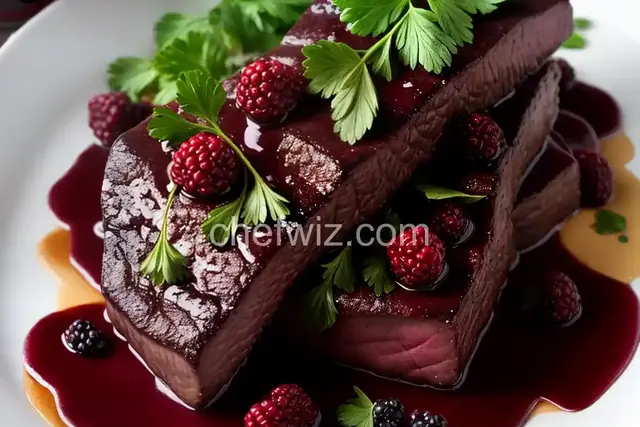 Venison with Blackberry Wine Sauce