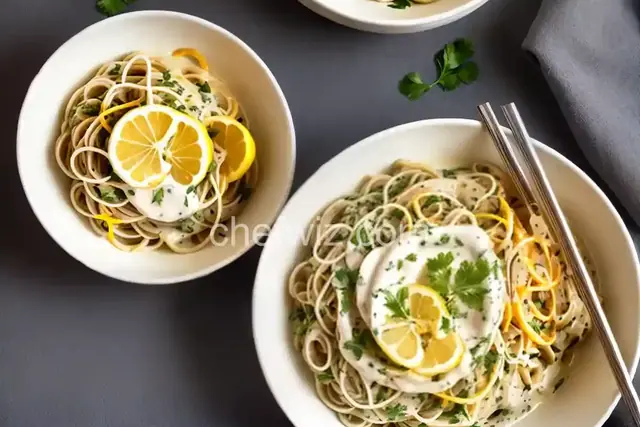 Vermicelli with Lemon Cream Sauce