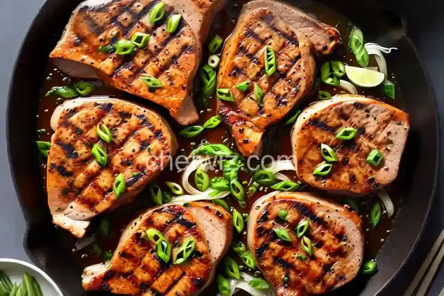 Vietnamese Grilled Pork Chops With Chilled Rice Noodles Recipe