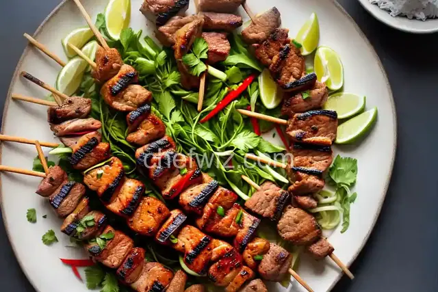Vietnamese Grilled Pork Skewers