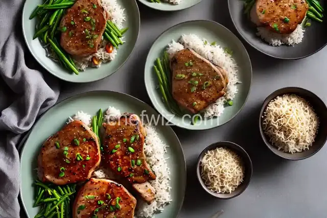 Vietnamese-Style Pork Chops with Ginger Rice