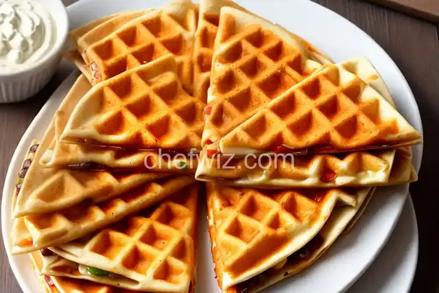 Waffle Maker Quesadilla