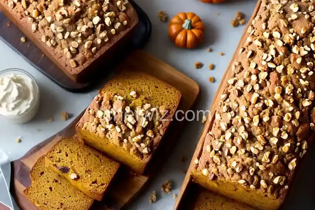 Walnut Streusel Pumpkin Bread