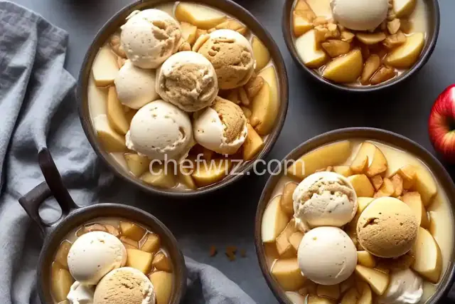 Warm Apples and Ice Cream